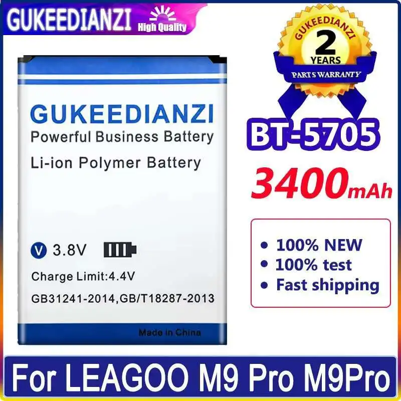 

BT-5705 For Leagoo M9 Pro M9pro Durable Mobile Phone Battery 3400Mah