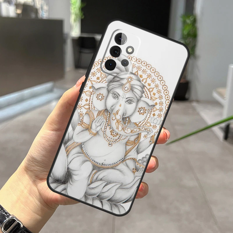 Ganesh Elephant God Case For Samsung Galaxy A54 A34 A14 A12 A22 A32 A52 A51 A71 A11 A31 A52S A13 A33 A53 Cover