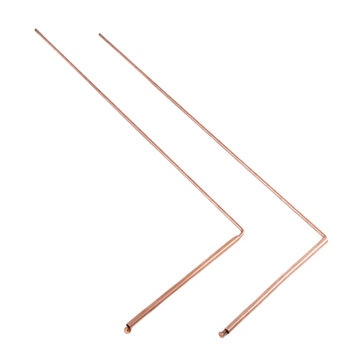 2Pcs Copper Dowsing Rods Spiritual Divining Rods Flexible Copper Rod Dowsing Spirit Rods with Pendulum Pendant