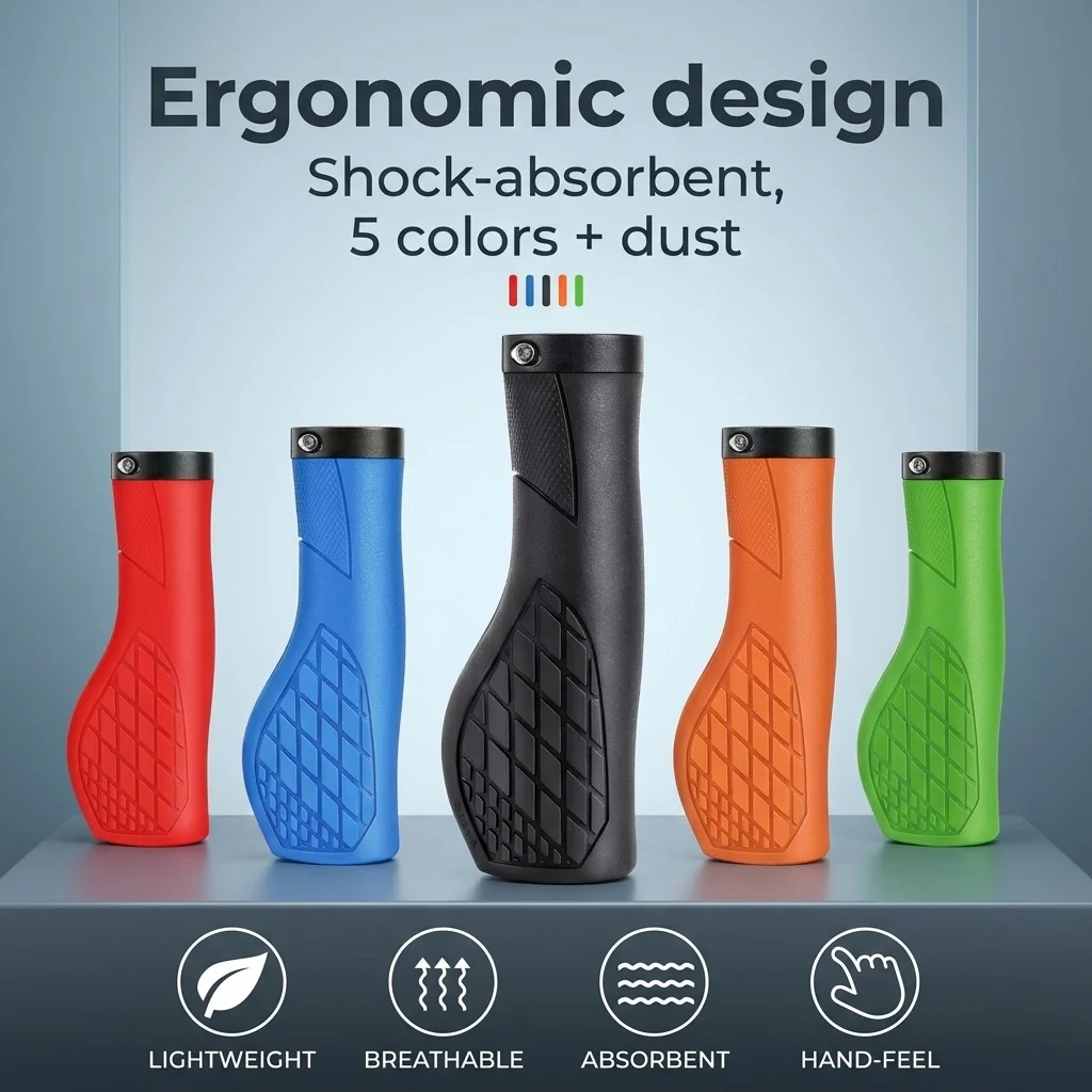 

Мягкие резиновые ручки для велосипеда, противоударные, противоскользящие, эргономичные, с фиксацией, для горного велосипеда