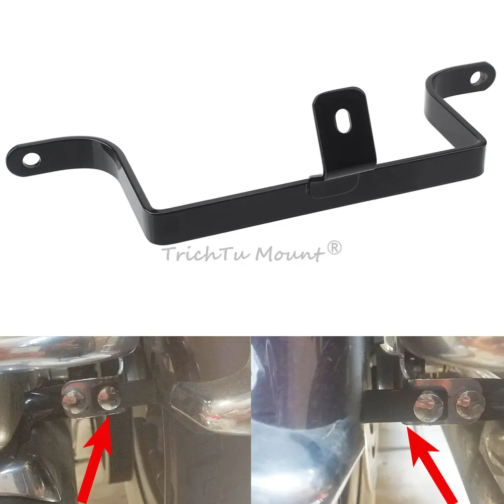 

1 Pc New Saddlebag Fender Support Bracket For Harley Electra Glide Road Glide Road King Street Glide Tour Glide 1981-2008 Black