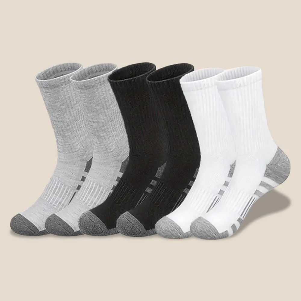 10/30 Pairs Of High-Quality Men\'s Workwear Socks, Unisex Sports Breathable Basketball Non Slip Socks, Casual Socks