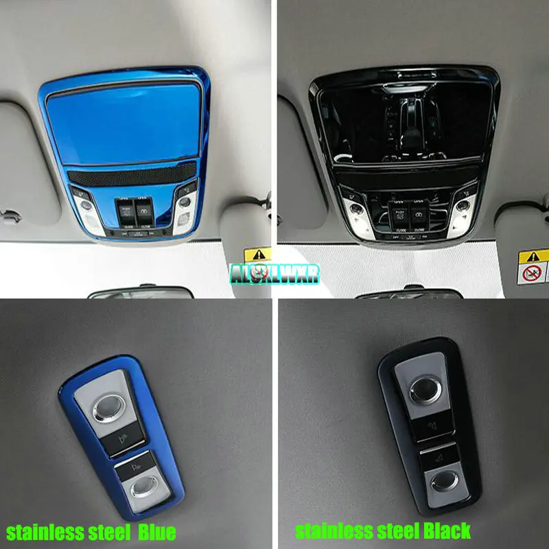 Car Reading Light Cover Trim Decoration Strips Interior Roof Lamp Frames Auto Accessories 2018 Styling for Honda CRV CR-V 2017