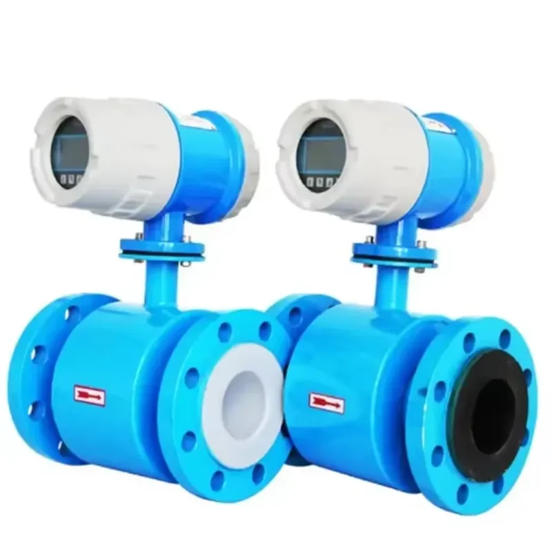 Industrial Electromagnetic Flow Meter Digital Intelligent Water Liquid Flowmeter Sensor High Accuracy DN15 to DN300 Pipe Size