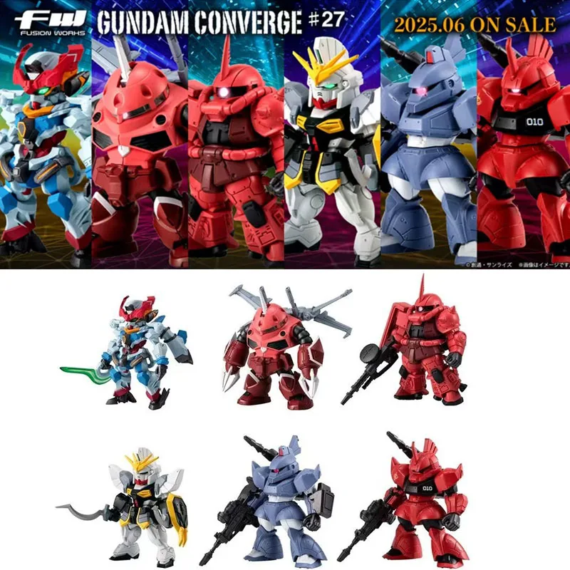Bandai Genuino Gundam Shokugan Giocattoli Serie FW CONVERGE 26/27 Zaku GQuuuuuuX Sandrock Gundam Anime Figure Modello Decorazione