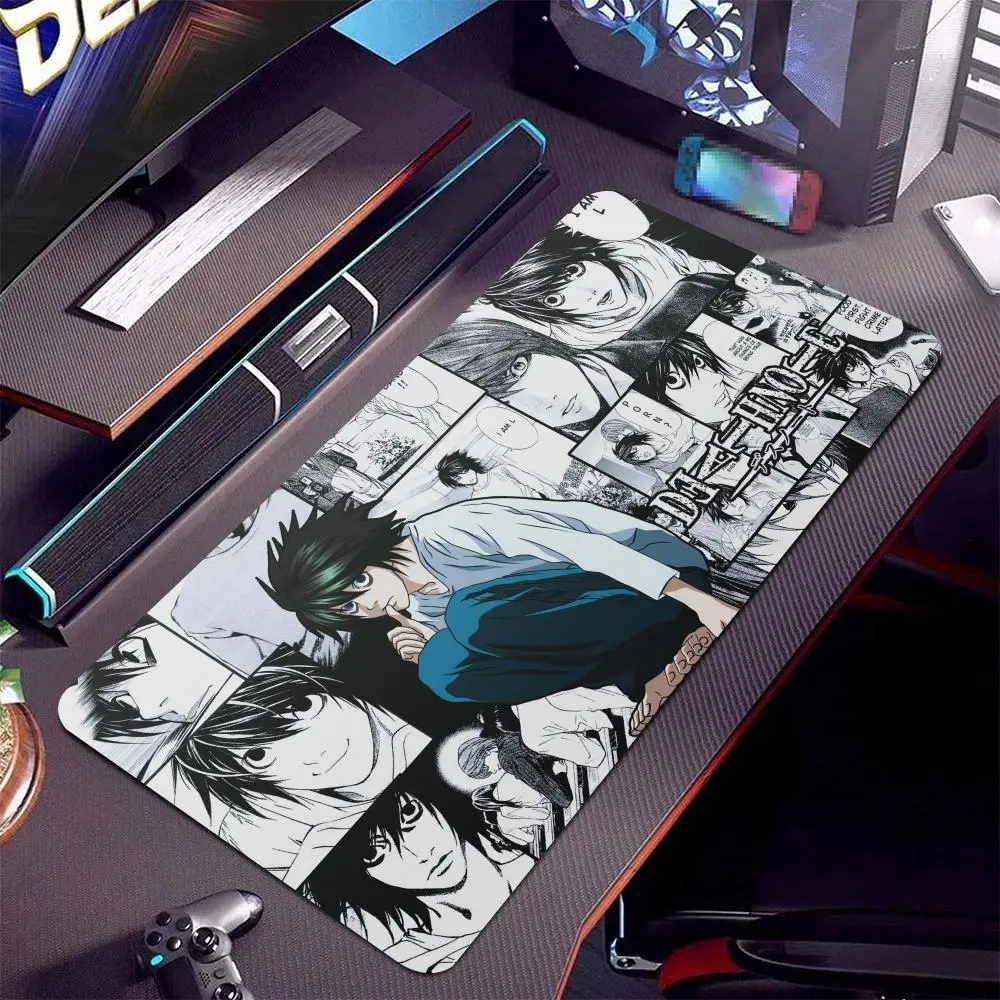 

Death Note XL 700X300mm Anime Mousepad HD Printing Computer Gamers Locking Lock Edge Mouse Pad XXL Keyboard PC Desk Pad