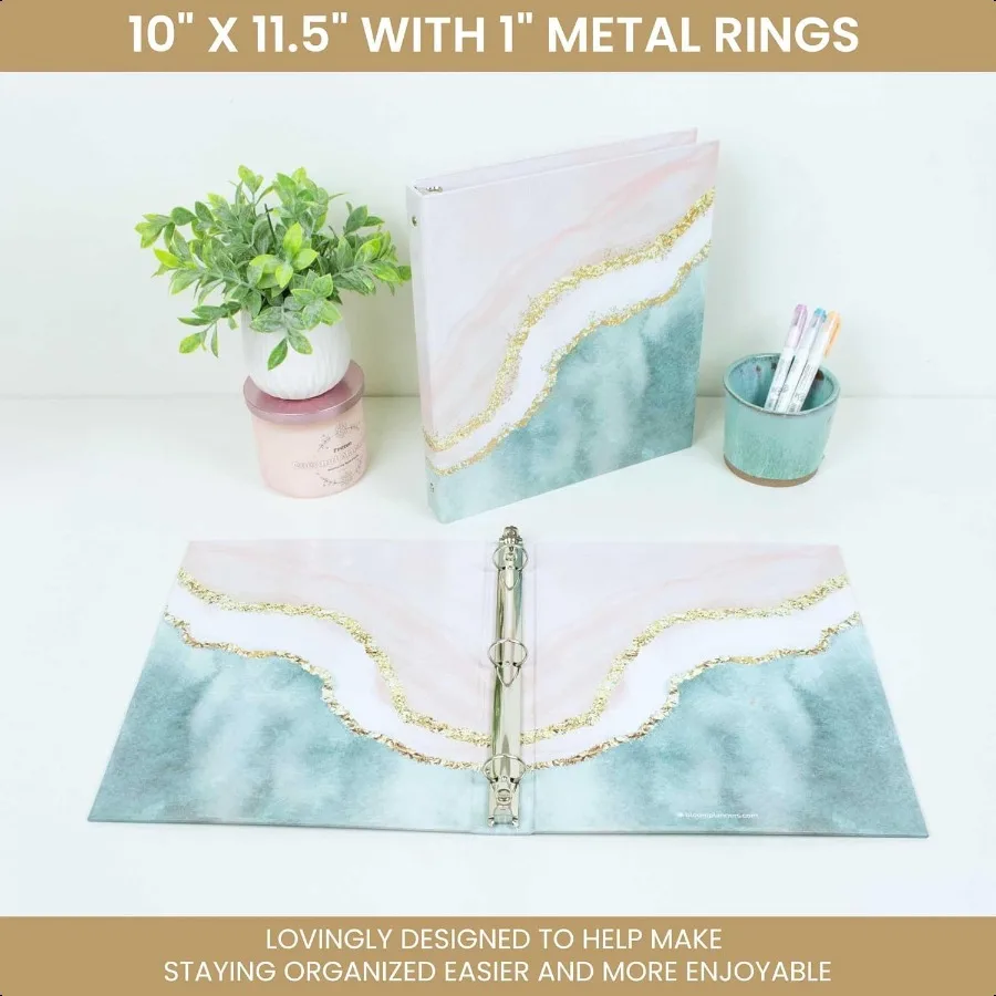 Raccoglitore alla moda a 3 anelli, 10 x 11,5, 1 pollice, credente al giorno dell'anello