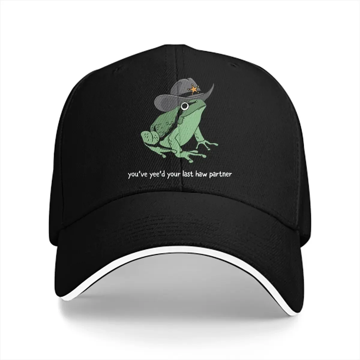 Pure Color Dad Hats You Just Yee'd Your Last Haw Partner Men's Hat Sun Visor Baseball Caps Frog Peaked Cap