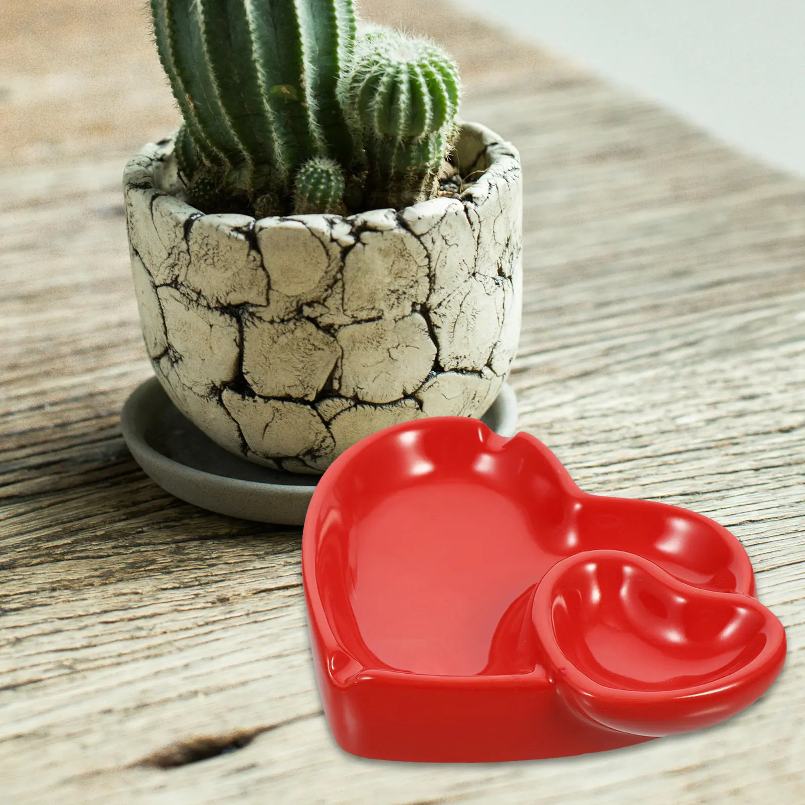 

Аксессуары ко Дню святого Валентина: поднос в форме сердца, настольные украшения, подставка для праха, большая.