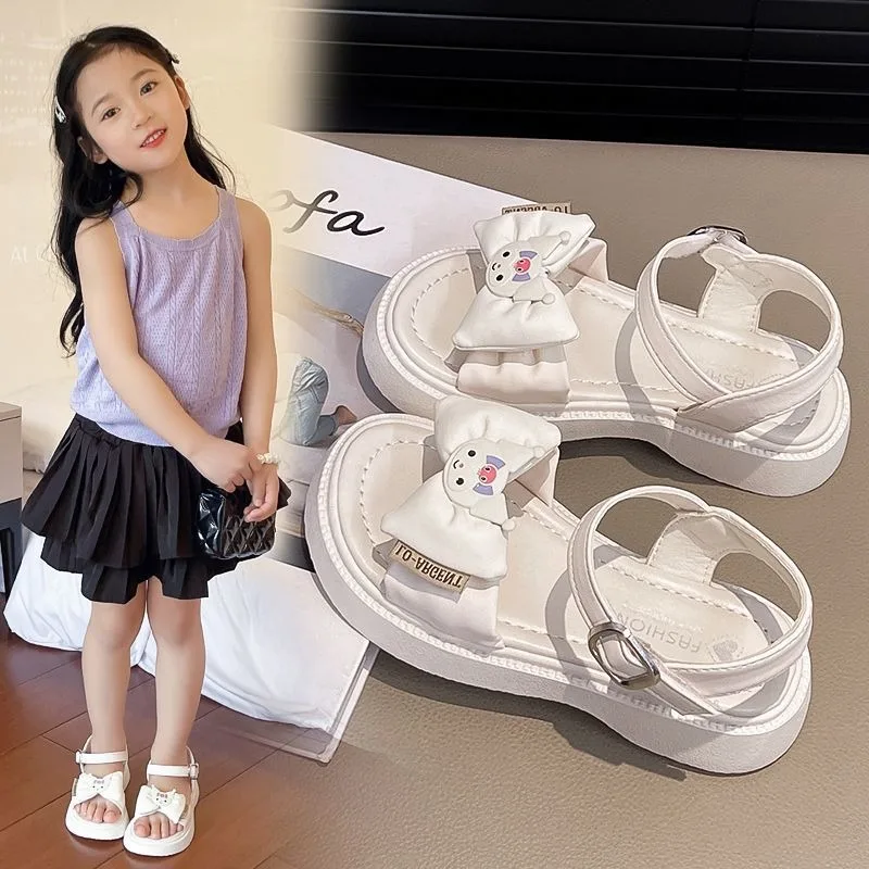 

Girly Heart Hello Kitty Anime Kawaii Sanrio Pvc Princess Sandals Summer Cute Cartoon Children Sports Beach Shoes Gifts Toys