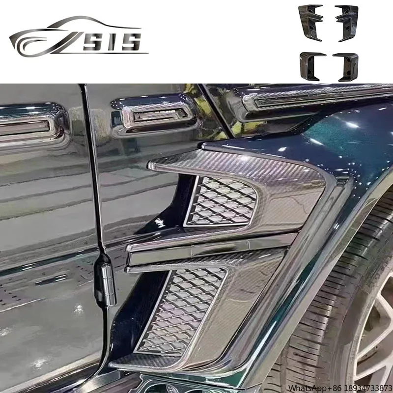 G Class W464 Fender Ducts Air Vent Covers W463a W464 G63 G500 G550 Carbon Fiber Accessories PP Body Parts Exterior