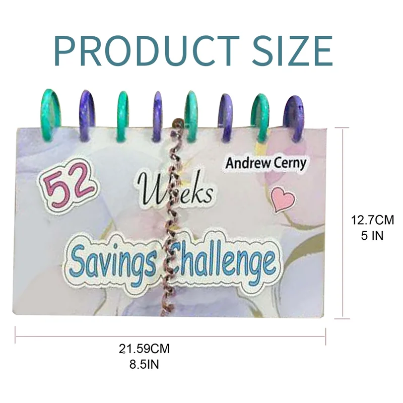 Savings Binder Planner Savings Challenge Reusable Budget Book 52 Week With Cash Envelopes Book Envelope
