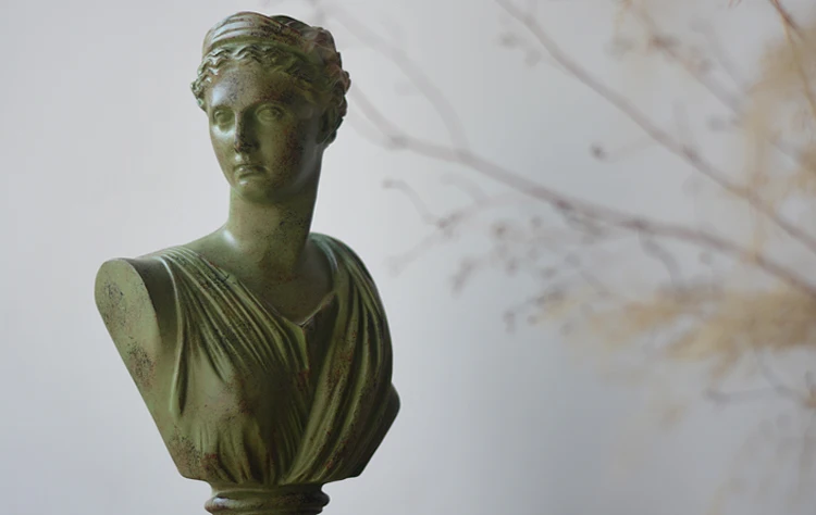 

Bust sculpture European character resin Sun god Apollo love avatar statue ornament gift