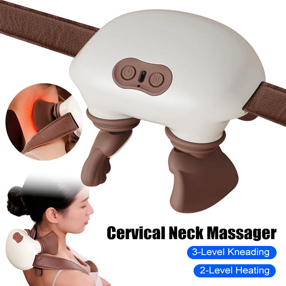 

Cervical Shoulder Pillow Massager Human-Like Hand Neck Massage Tool Kneading Body Back Leg Massagers Muscles Relaxation Device