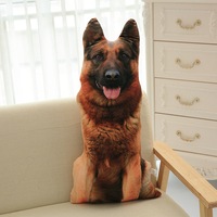 Cute Lifelike Animal 3D Dog Figures Pillows 50cm Cartoon Dog Throw Pillow Sofa Cushion Stuffed Toys Gifts