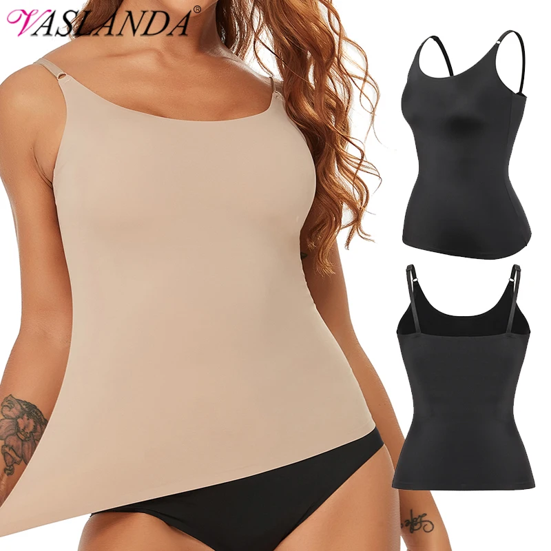 Women Shapewear Smooth Body Shaping Camisole Tank Top Tummy Control Camisole Slimming Compression Vest Undershirt