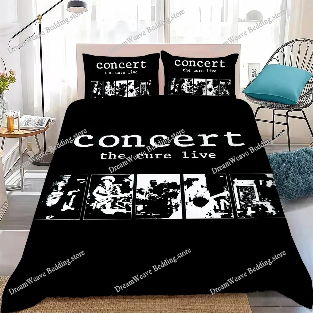 

Rock Band THE C-Cure-S Music Duvet Cover Set Home Style Bedding Soft Laundry Cotton Bed Student Dormitory Gift