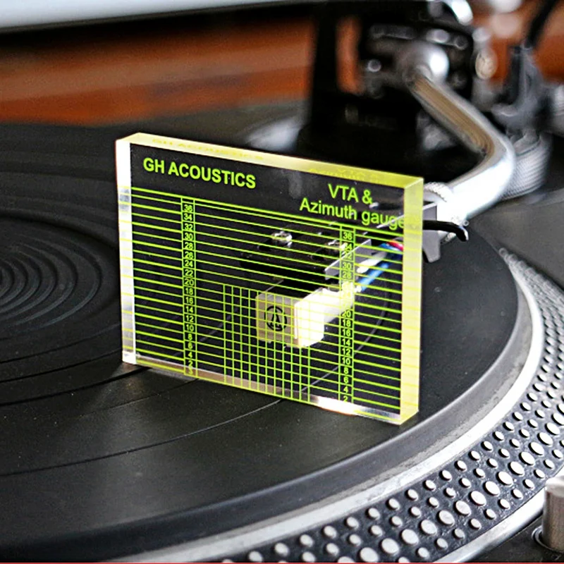 Record Player Measuring Phono Tonearm VTA/Cartridge Azimuth Ruler Balance Cartridge Azimuth Ruler Headshell Turntable