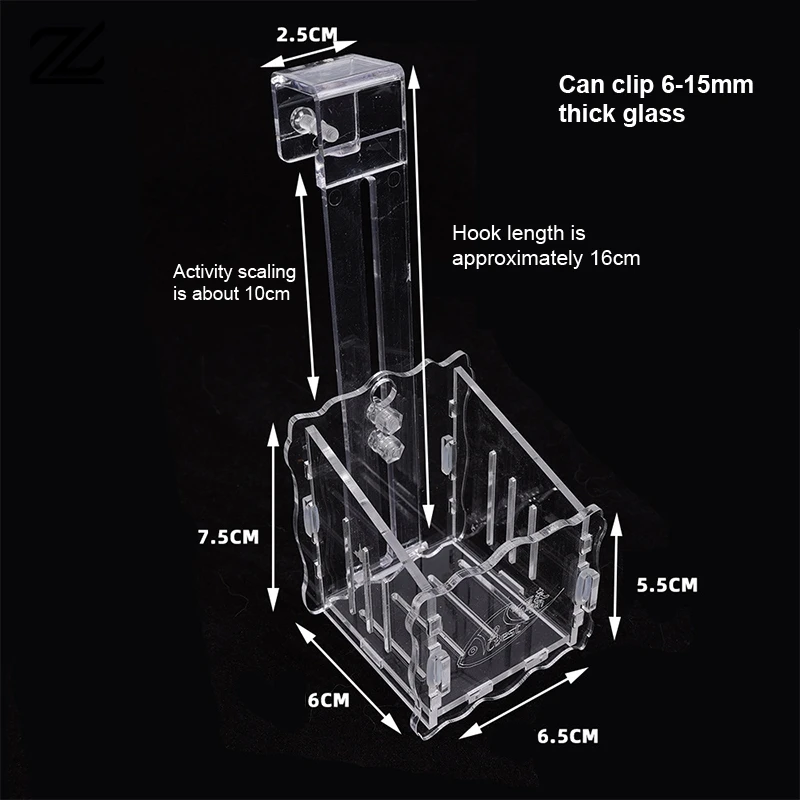 Balık tankı dekorasyon akrilik asılı su ekici sucul tutucu su tankı akvaryum dikim fincan şeffaf su deposu