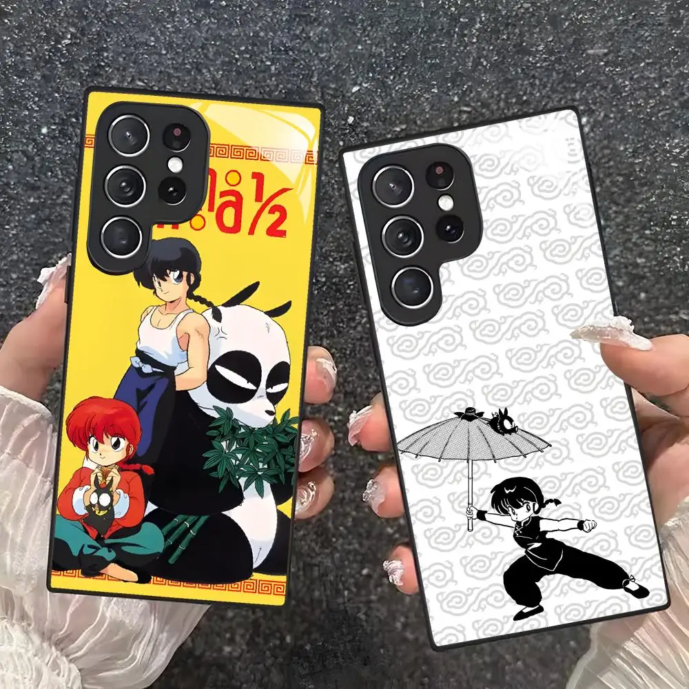 anime Ranma Phone Case For Samsung S26 S25 S24 S23 S22 S21 S20 Plus Ultra Note20 Tempered Glass Case
