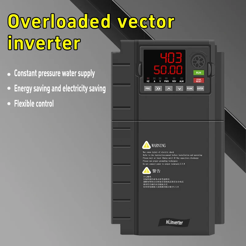 Dual Digital AC Variable Frequency Drive Converter Inverter Voltage Range 220V 380V