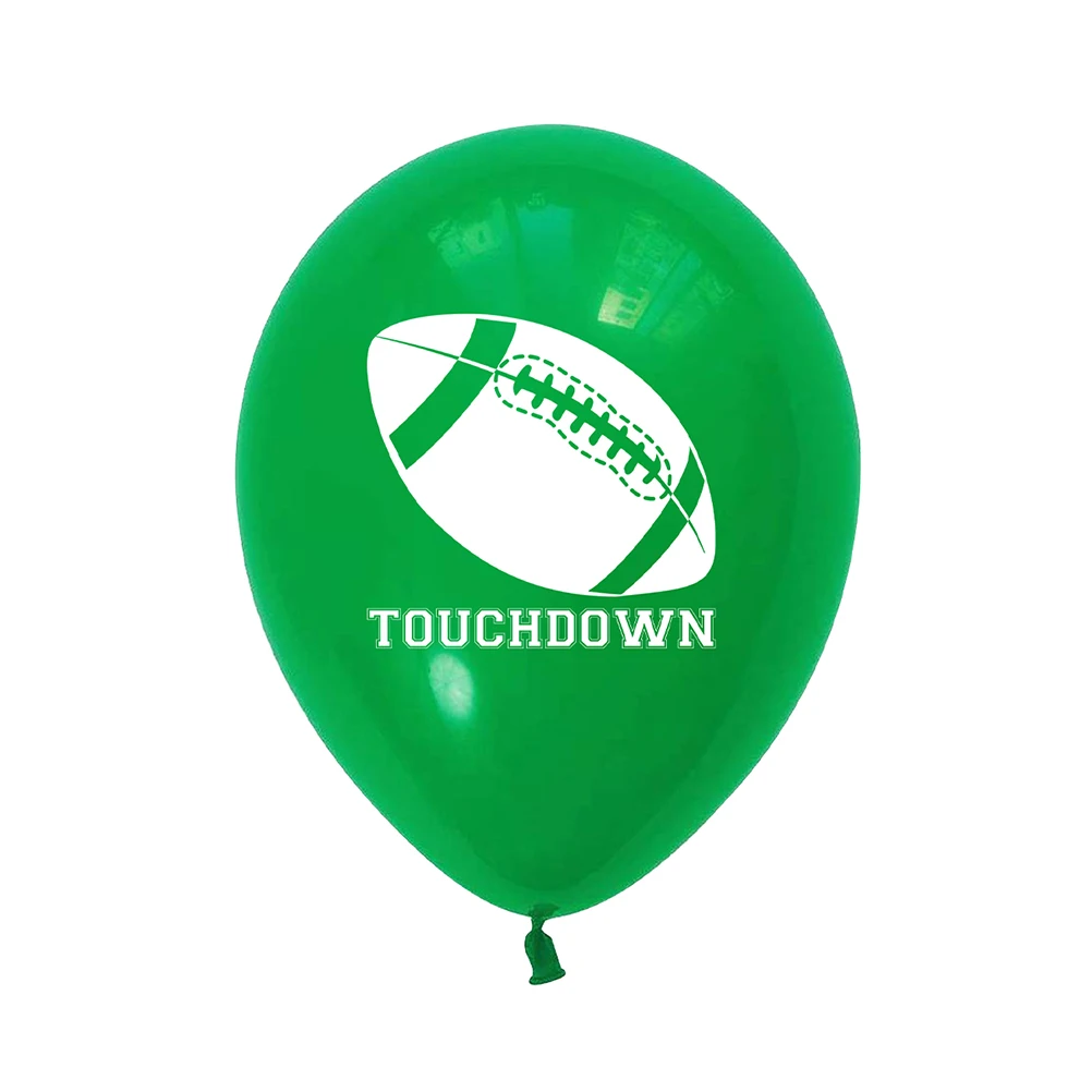 

36 Pcs Sports Balloons Set Vibrant Colors Party Supplies Rugby American Style Photoshoot Decorations Wall Door Window