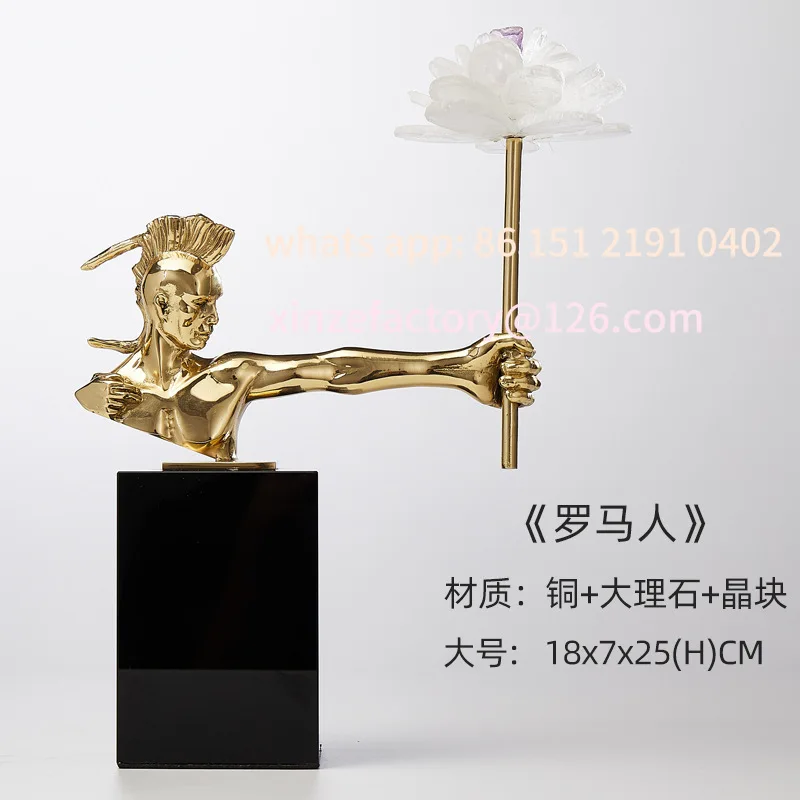 Customizable character ornaments light luxury high-end living room wine cabinet porch hotel modern creative high-end home