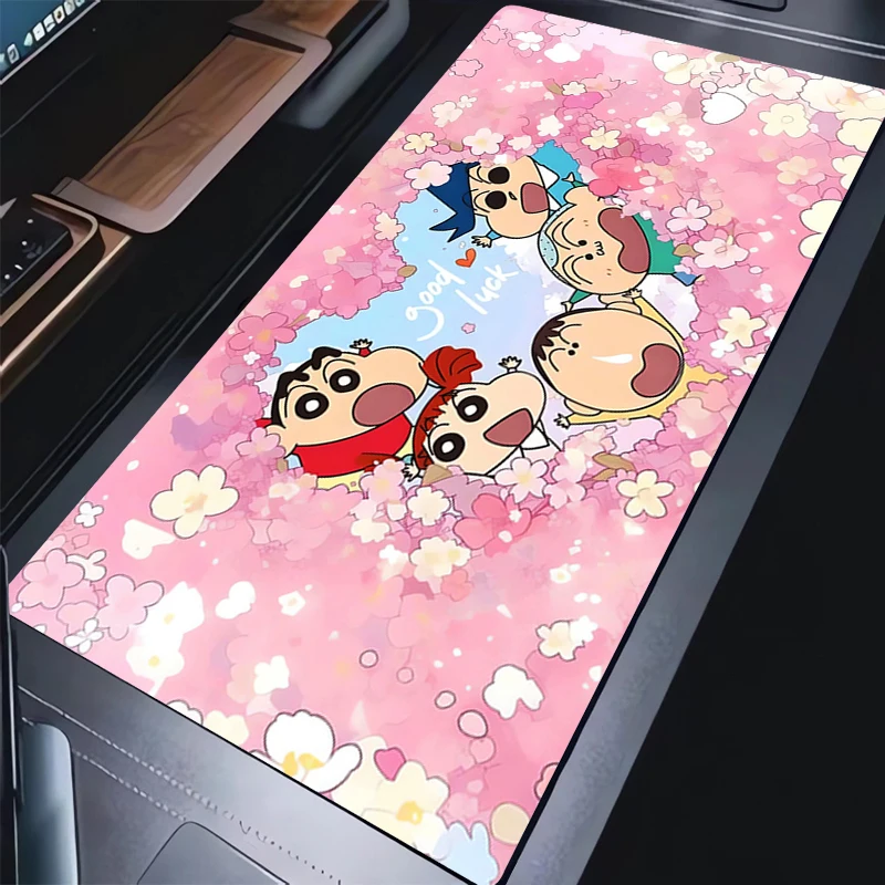 Anime Mouse pad non-slip laptop keyboard pad office desk pad game player large Mouse mat PC carpet C-Crayon Shin-chans Mousepad