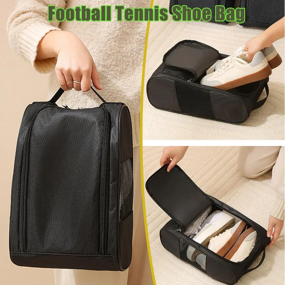 

Odorless Golf Shoe Bag Breathable Mesh Sports Shoes Carry Bag Travel Shoe Organizer Storage Pouch Portable Shoe Carrier MenWomen