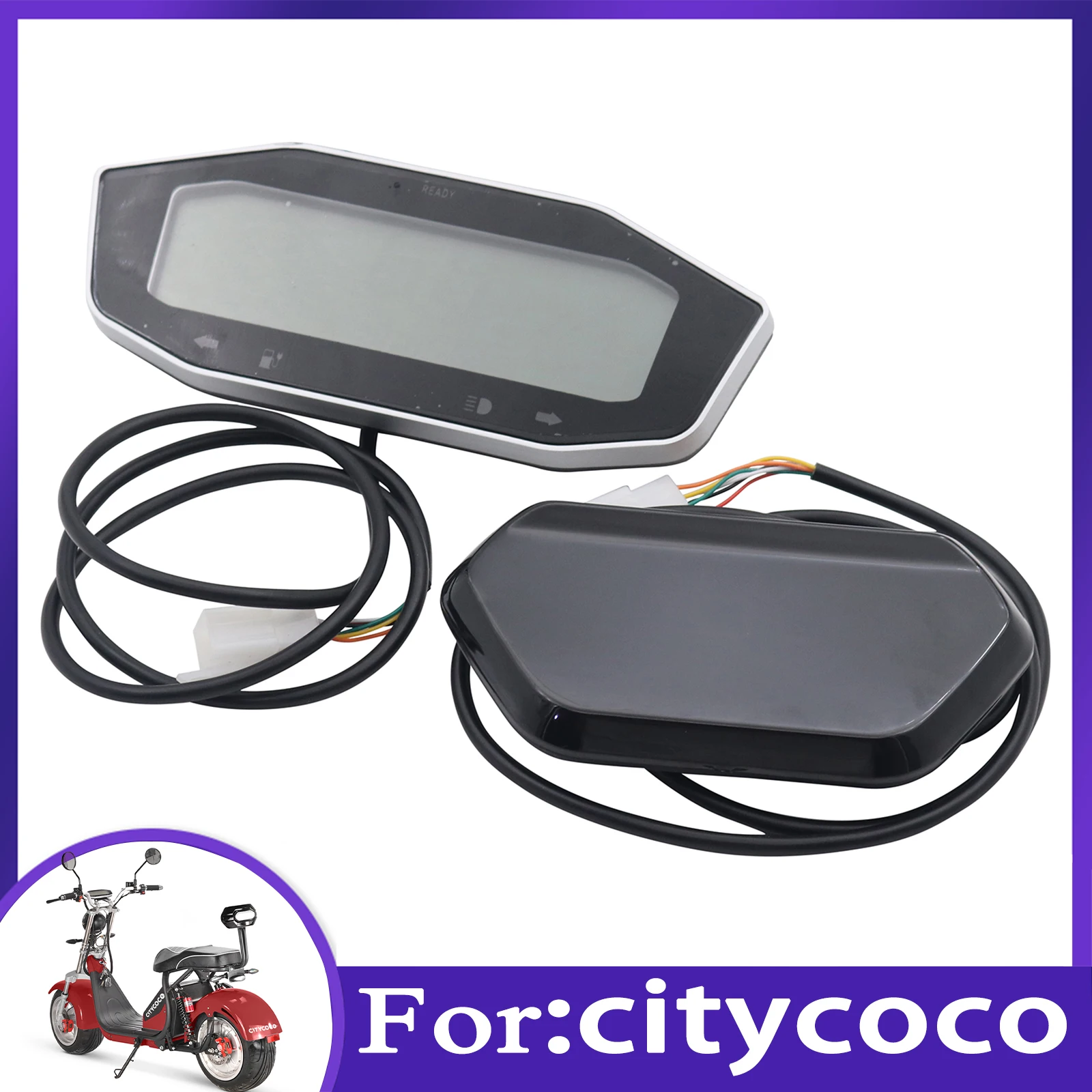 Electric Scooter 60V 72V Odometer Battery Power Display Speedometer Gear Table For Citycoco Scooter Harley Scooter Accessories