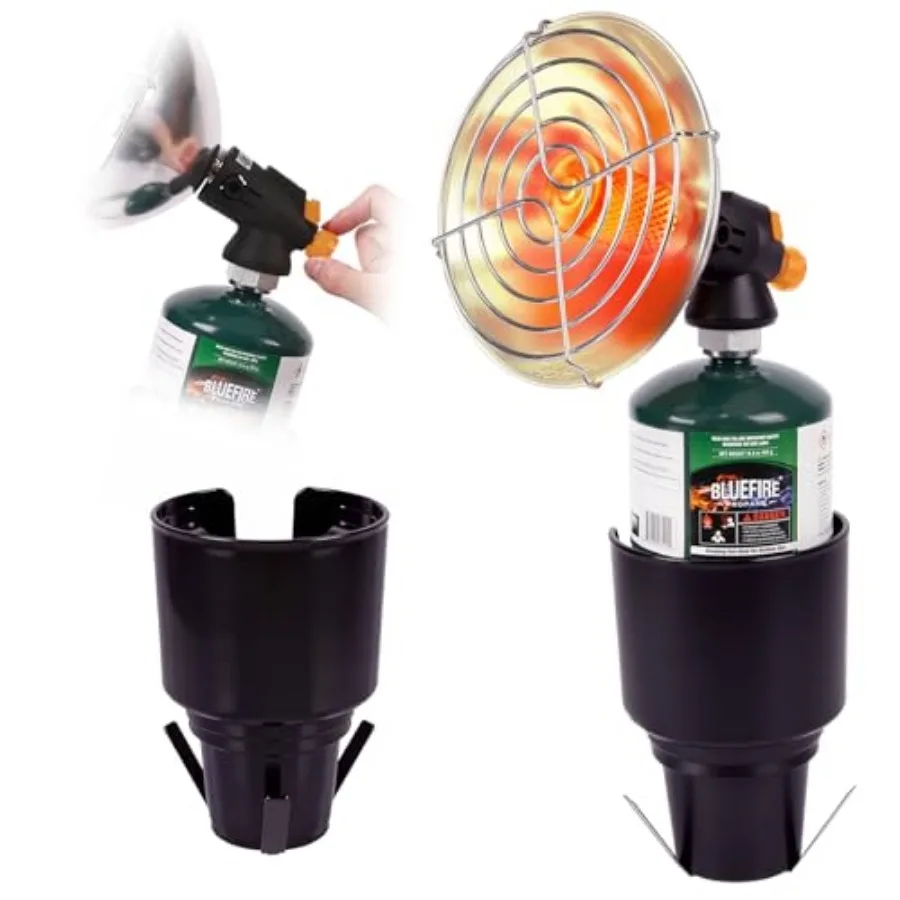 

Портативный газовый обогреватель для гольф-каров, 4100 BTU, с подстаканником, для гаража, патио, кемпинга, палатки, походов, зимней рыбалки