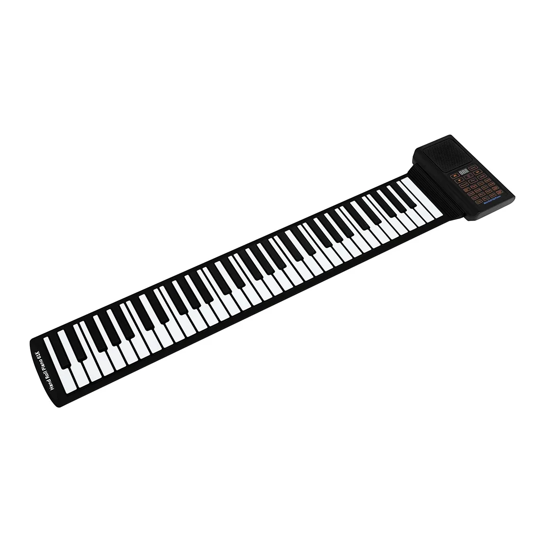 61 Keys Mini Roll Up Piano Silicone Portable Foldable Soft Keyboard Electronic Piano Black White Musical Instrument For Gifts