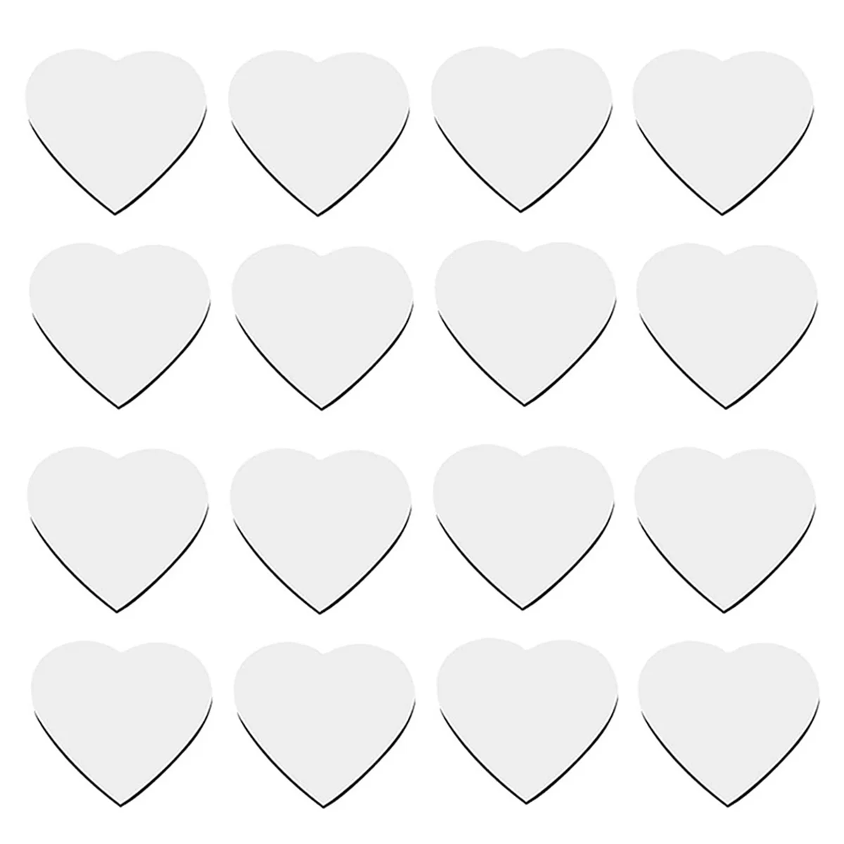 

30Pcs Heart Shaped Sublimation Magnet Blanks Wedding Valentines Day Refrigerator Magnets Love Heart Wall Door Decoration