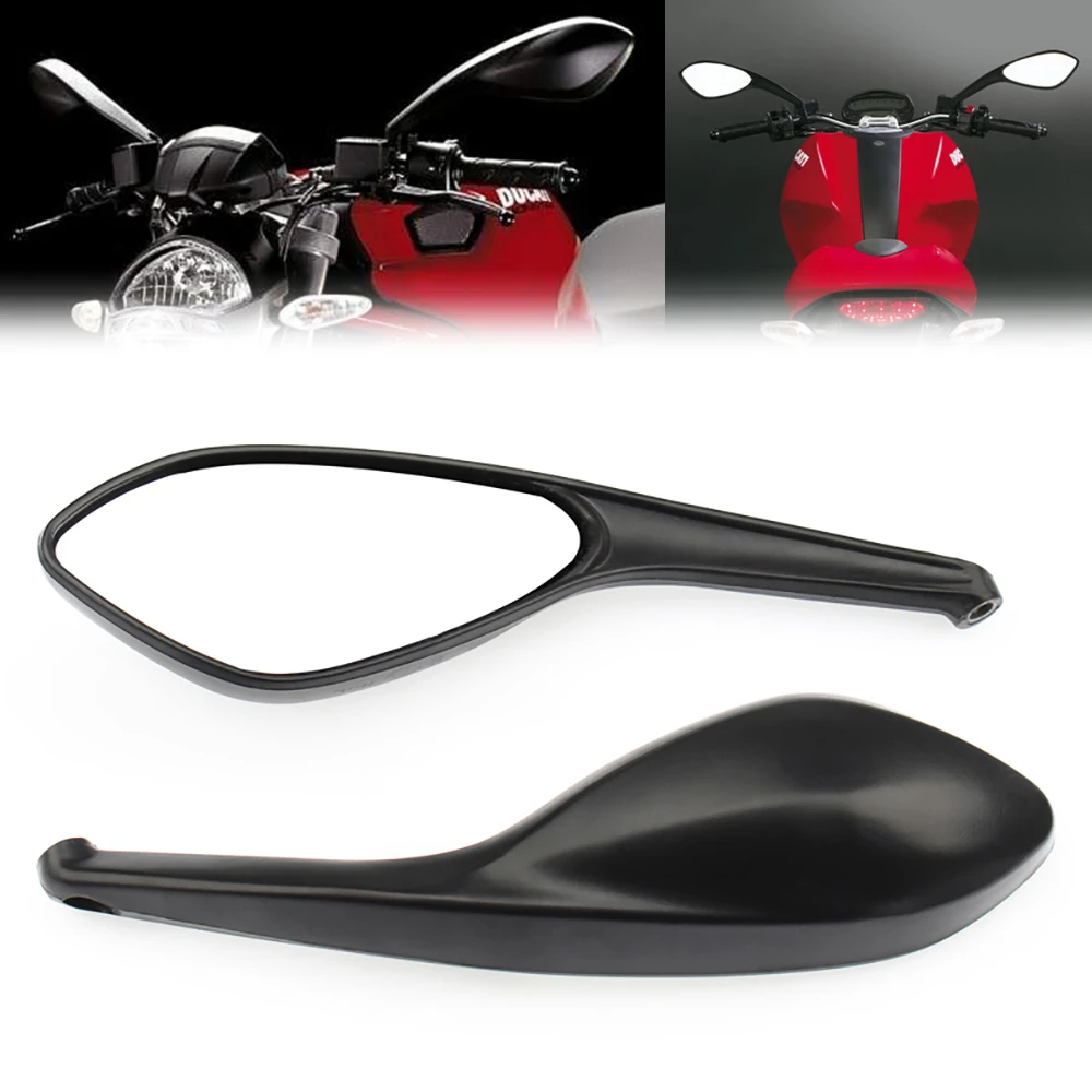 Motorcycle Rear Side View Mirrors For DUCATI Monster 696 795 Streetfighter S 848