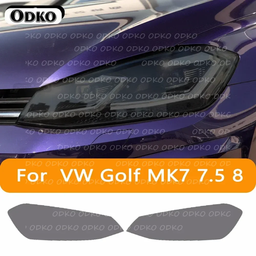 

Car Headlight Tint Black Protective Film Taillight Transparent TPU Sticker For Volkswagen VW Golf 7 8 MK7 2014-2022 Accessories
