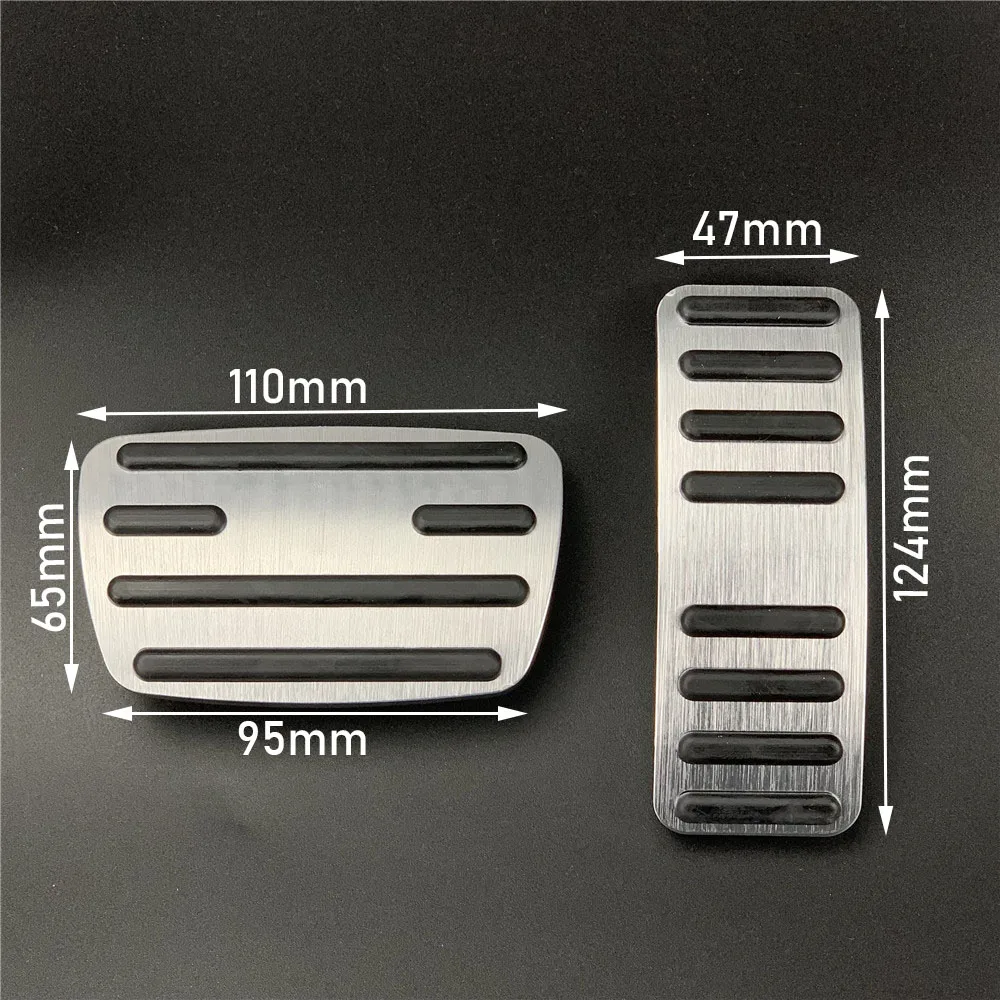 NO Drill Aluminum Car Accelerator Brake Pedal Pad Cover For Buick Encore GL6 GL8 Chevrolet Orlando Trax Track ONIX Trailblazer