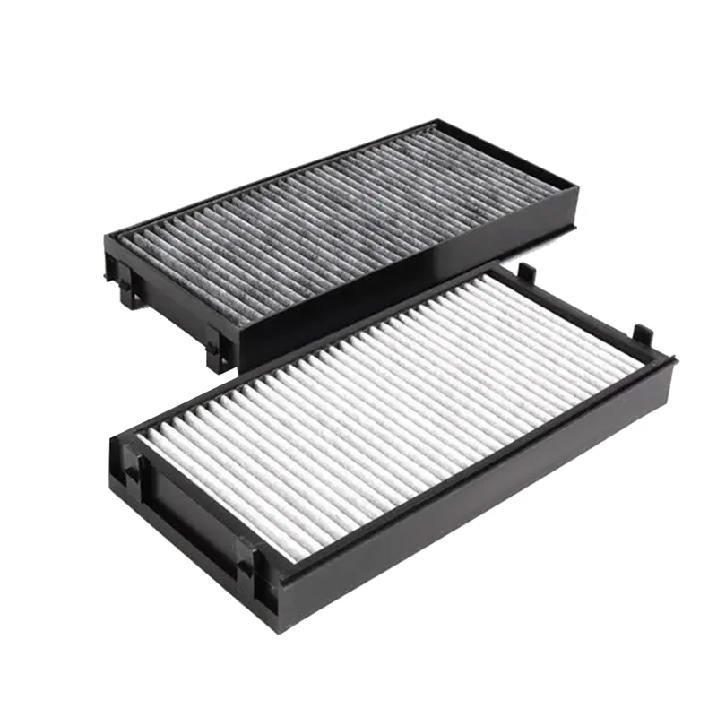 64119248294 2Pcs Cabin Air Filter For -BMW E70 X5 E71 X6 F01 F02 F07 F10 Activated Carbon ABS 64319945586