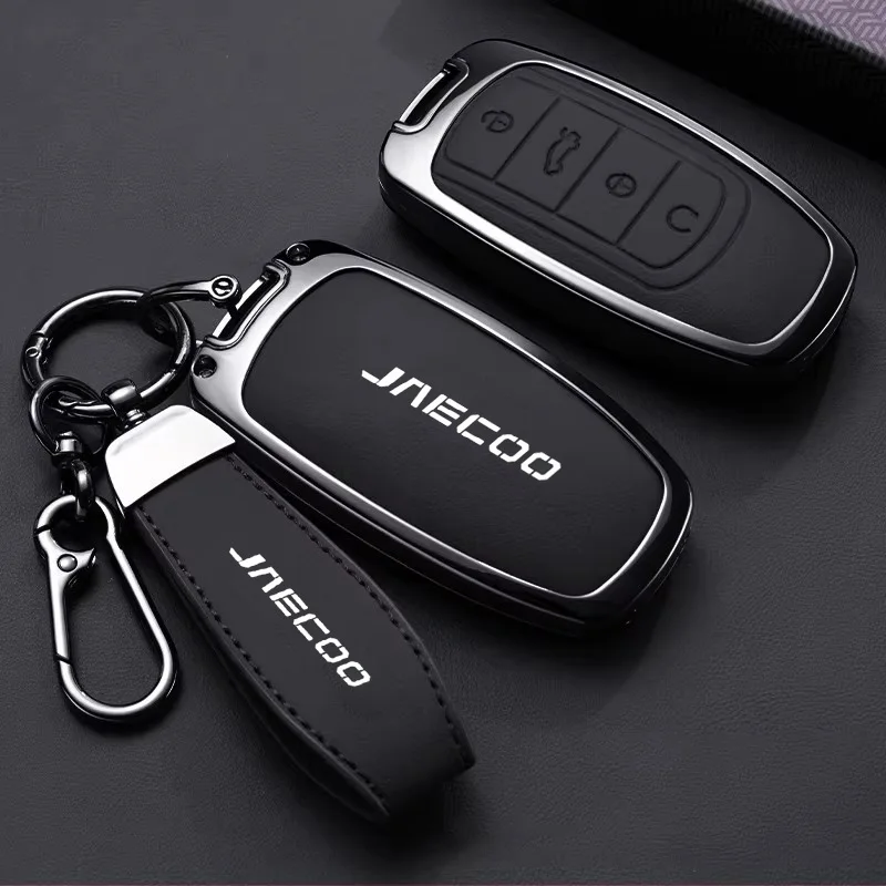 Car Key Case for Chery Jaecoo J7 7 PHEV J5 5 EV 2025 J8 8 2026 Keychain Remote Cover Shell Housing Ring Holder Fob Accessories