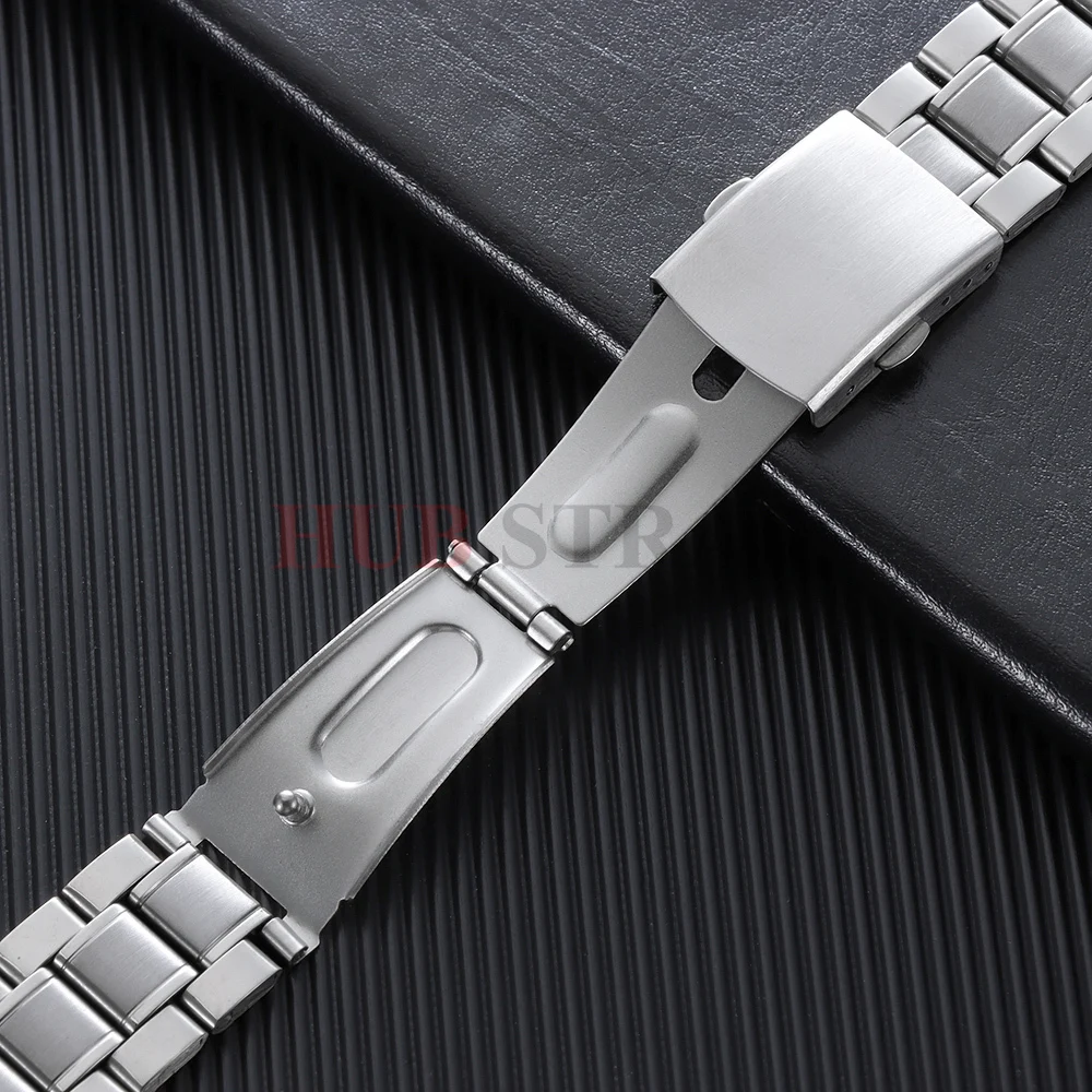 20 22mm Brand Quality Five Beads Stainless Steel Watch Band Curved End Strap for Omega Watchband for Men Women Watch Accessories view 3