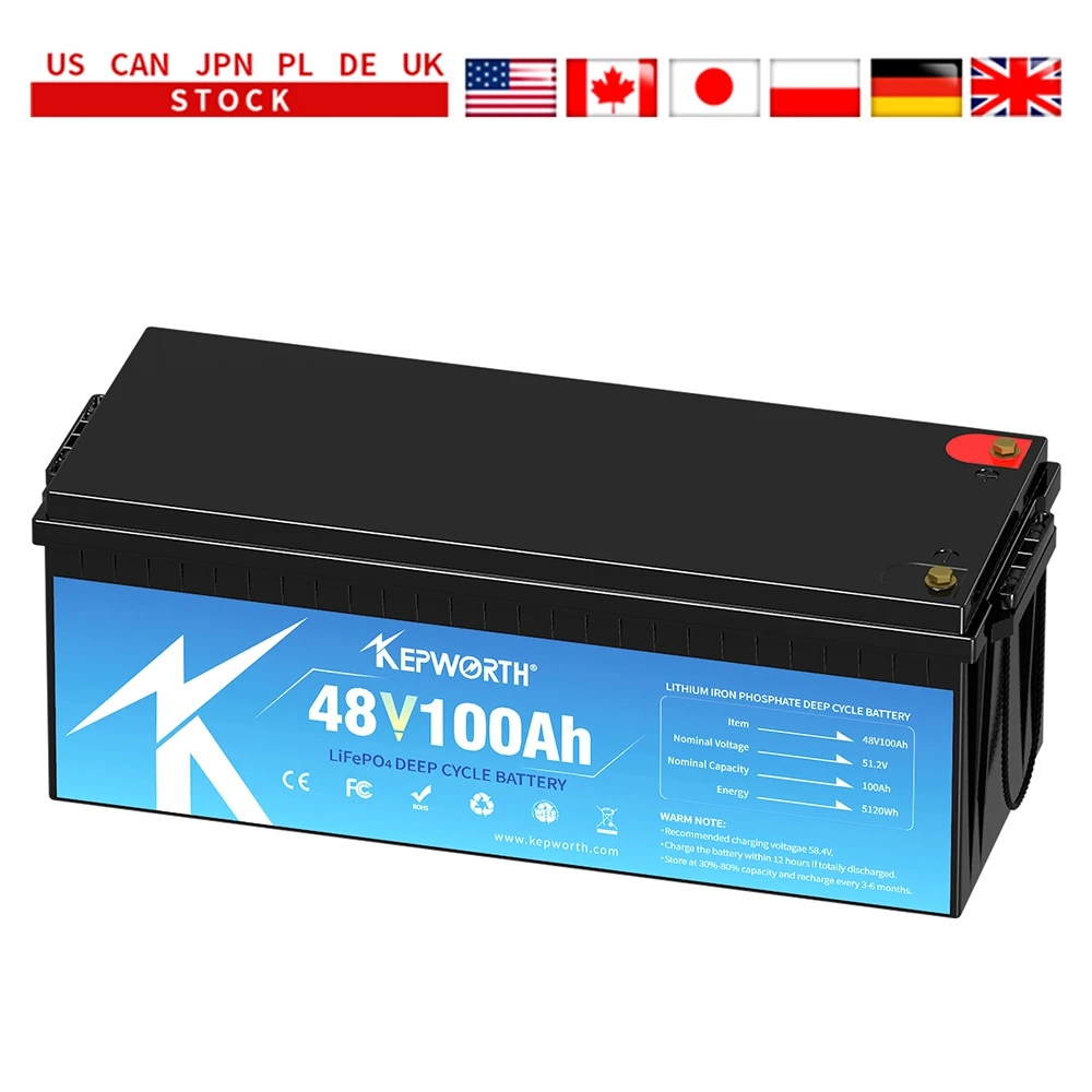 VEFEPO4-Batterie Intelligente Rechargeable pour Montres et Camping-Car, SubKRProfonde, Bluetooth, BMS Intégré, 12V, 24V, 36V, 48V, 100Ah, 120Ah, 135Ah, 200Ah, Nouveau