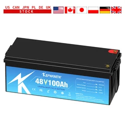 New 12V 24V 36V 48V 100Ah 120Ah 135Ah 200Ah LiFePO4 Battery Deep Cycle Built-in Smart Bluetooth BMS Rechargeable for RV/Camper