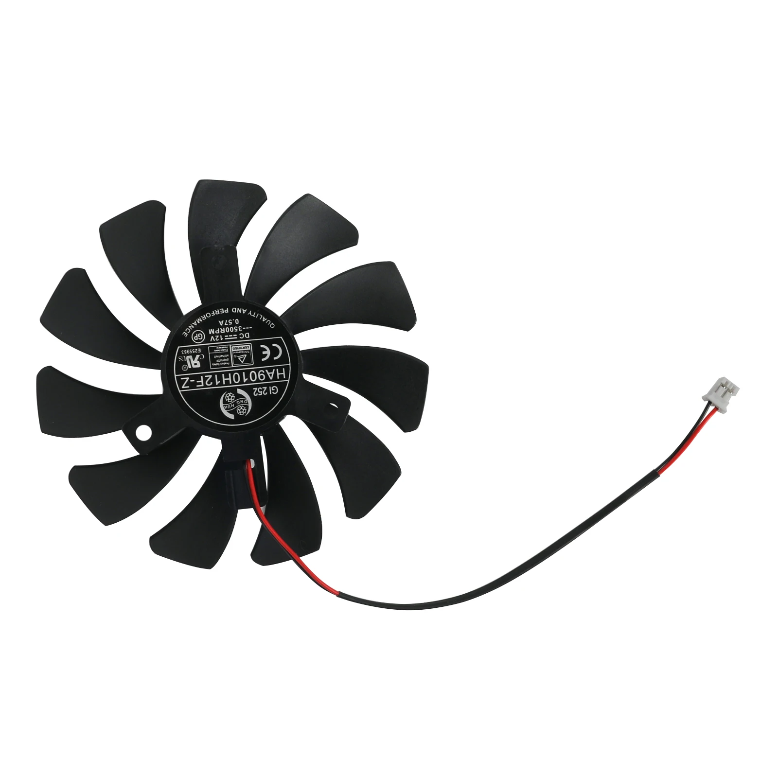 Video Card Fan For MSI MSI GeForce GTX 1050 1650 1050Ti RX 550 GT 1030 85MM HA9010H12F-Z Graphics Card Replacement Cooling Fan