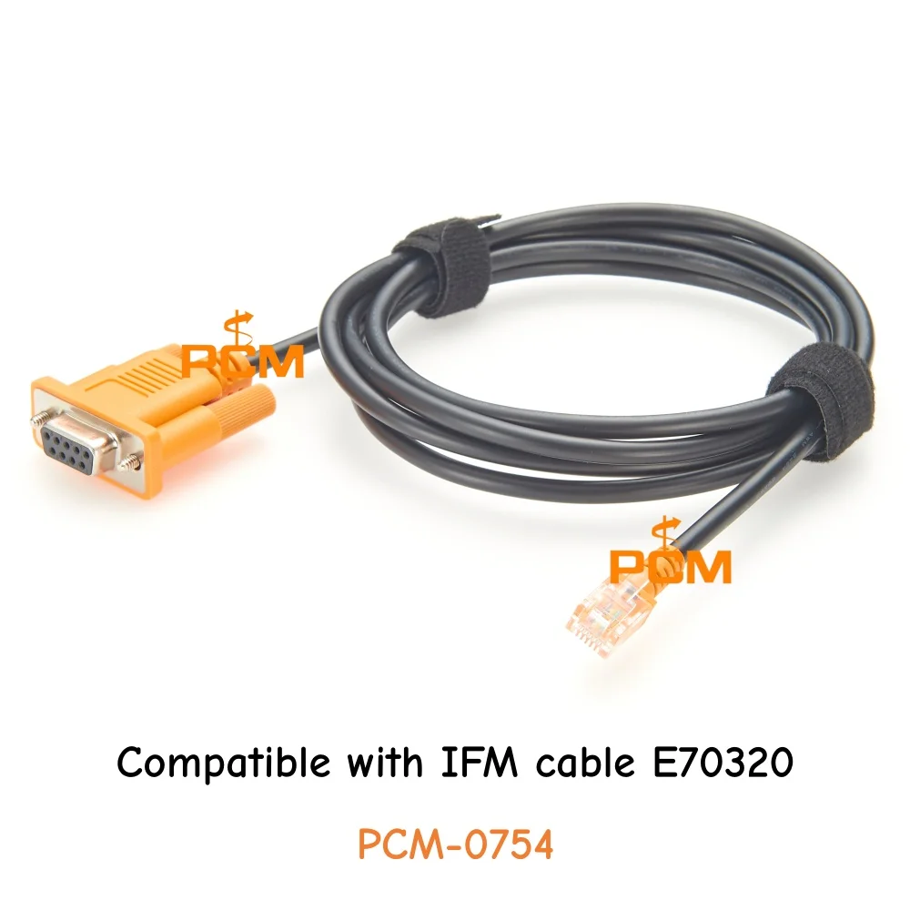 RJ12 RJ11 6P6C to DB9 RS232 Serial Console Cable Programming cable for AS-Interface Gateway PLC Compatible with IFM cable E70320