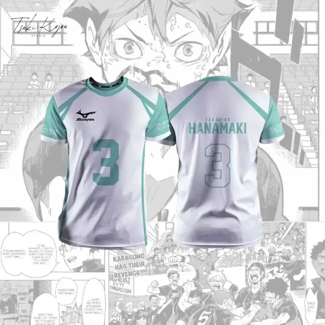 27 Anime Haikyuu Cosplay-Kostüm, Schuluniform der Aoba Johsai High School, Toru Oikawa, Hajime Iwaizumi, Seijoh, Volleyballtrikot, Sportoberteil. – Detail 8