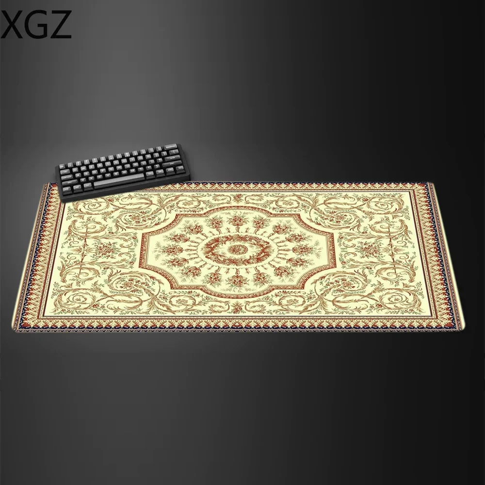 90X40cm new Persian pattern mouse pad keyboard large table pad non-slip and washable suitable for men and women home office