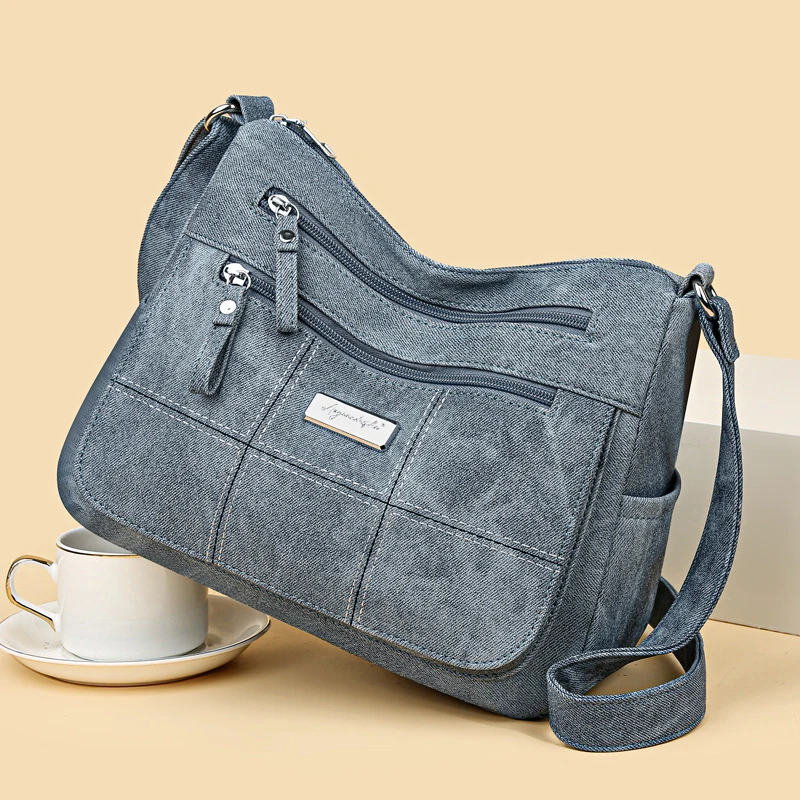 Damen Canvas Umhängetasche Mode Multifunktionale Outdoor Umhängetasche Damen Pendler Große Kapazität Umhängetasche Umhängetasche – Detail 16