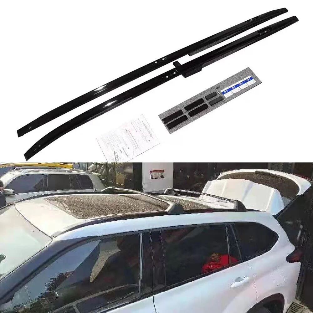 Fits for 2020 2021 2022 Toyota Highlander Kluger Roof Rail Rack Side Rail Bars