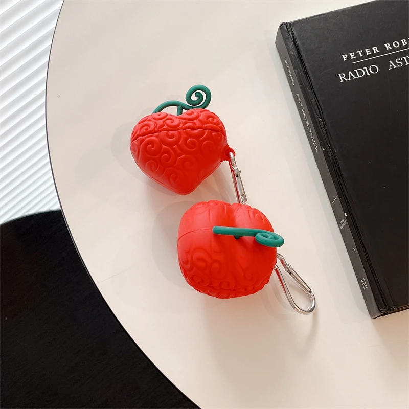 Cute red devil fruits Case for Samsung Galaxy Buds Pro Live 2 Buds2 Pro Cover Protective Shell Shield for Galaxy Buds FE