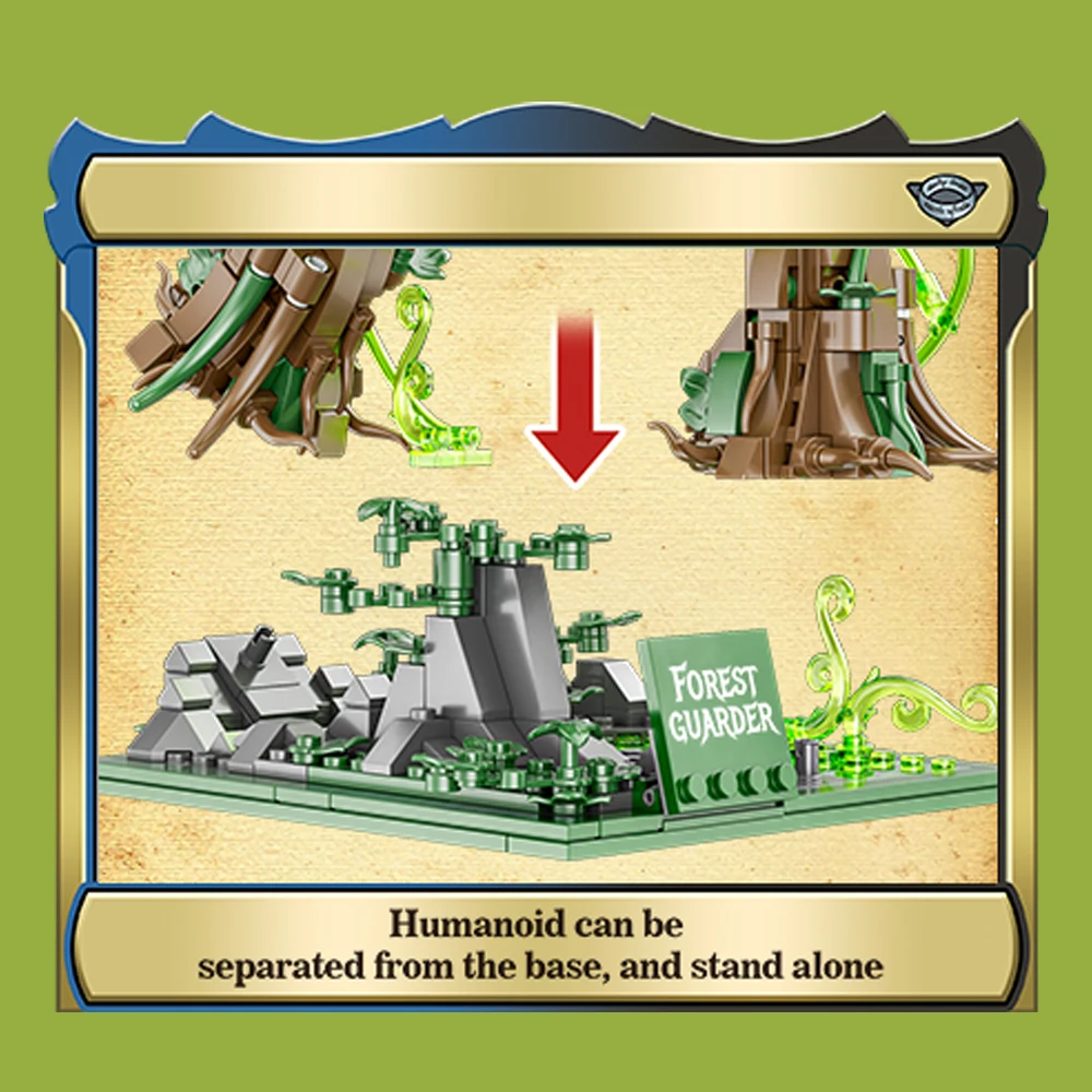 مجموعة مكعبات بناء Creative Forest Guardian MOC مجموعة نماذج تجميع فنية هدية للأطفال هدايا عيد الميلاد وعيد الميلاد والهالوين #5