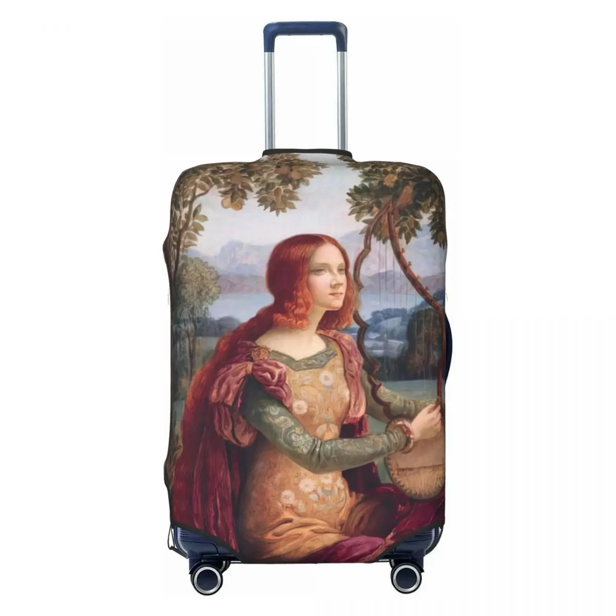 The Lady With The Unicorn Print Luggage Protective Dust Covers Elastic Waterproof 18-32inch Suitcase Cover Travel Accessories